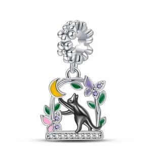 Cat in the garden charm